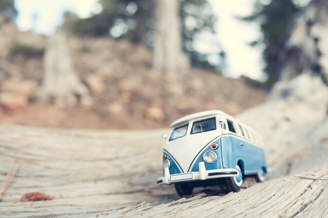 Vintage travelling van